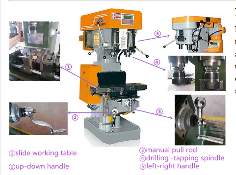 Vertical CNC Three- Axis Machine Drilling And Tapping Machine For Brass Metal Faucet