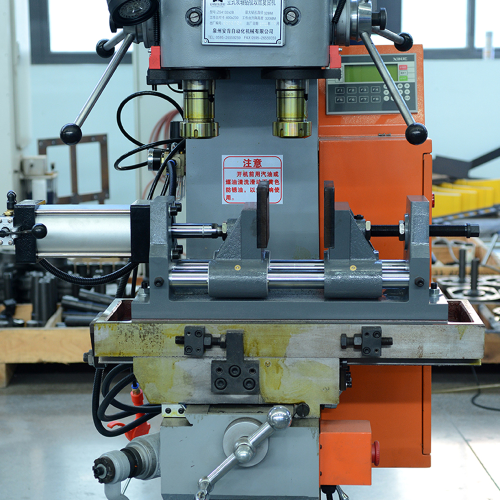 Vertical Pneumatic Double-spindle Compound Machine